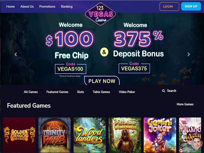 123 vegas casino bonus codes