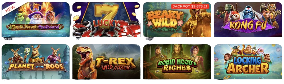 Big Candy Casino slot games selection