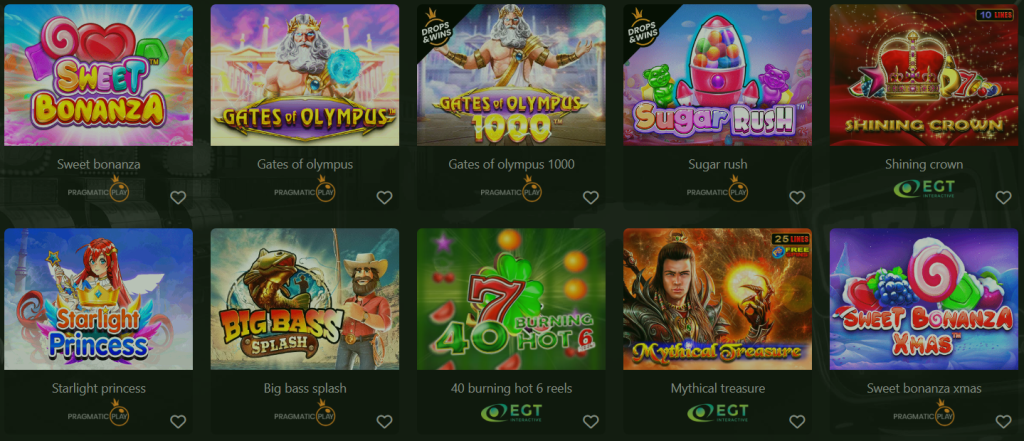 hugewin casino slots selection