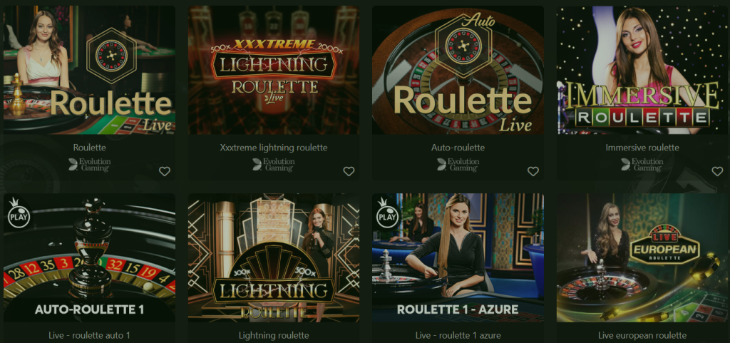 hugewin casino roulette selection