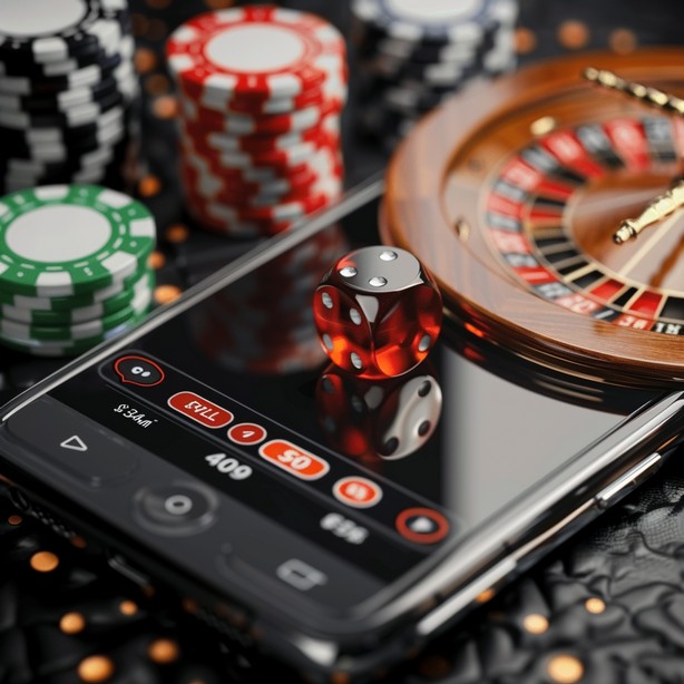 There is roulette, chips and dice on the phone.